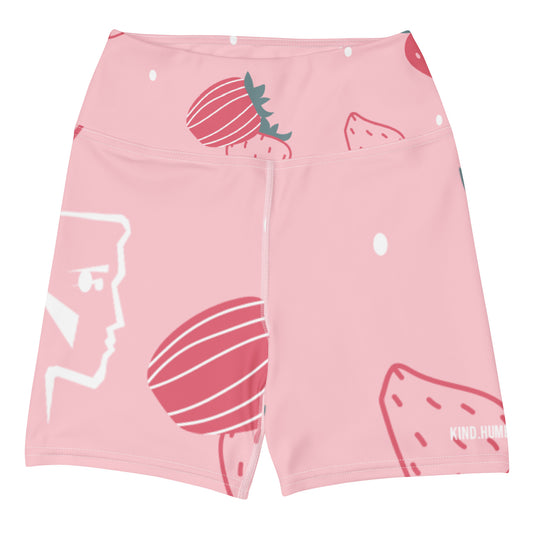 strawberry delight biker shorts