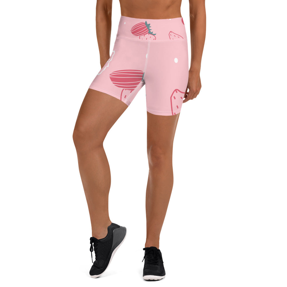 strawberry delight biker shorts