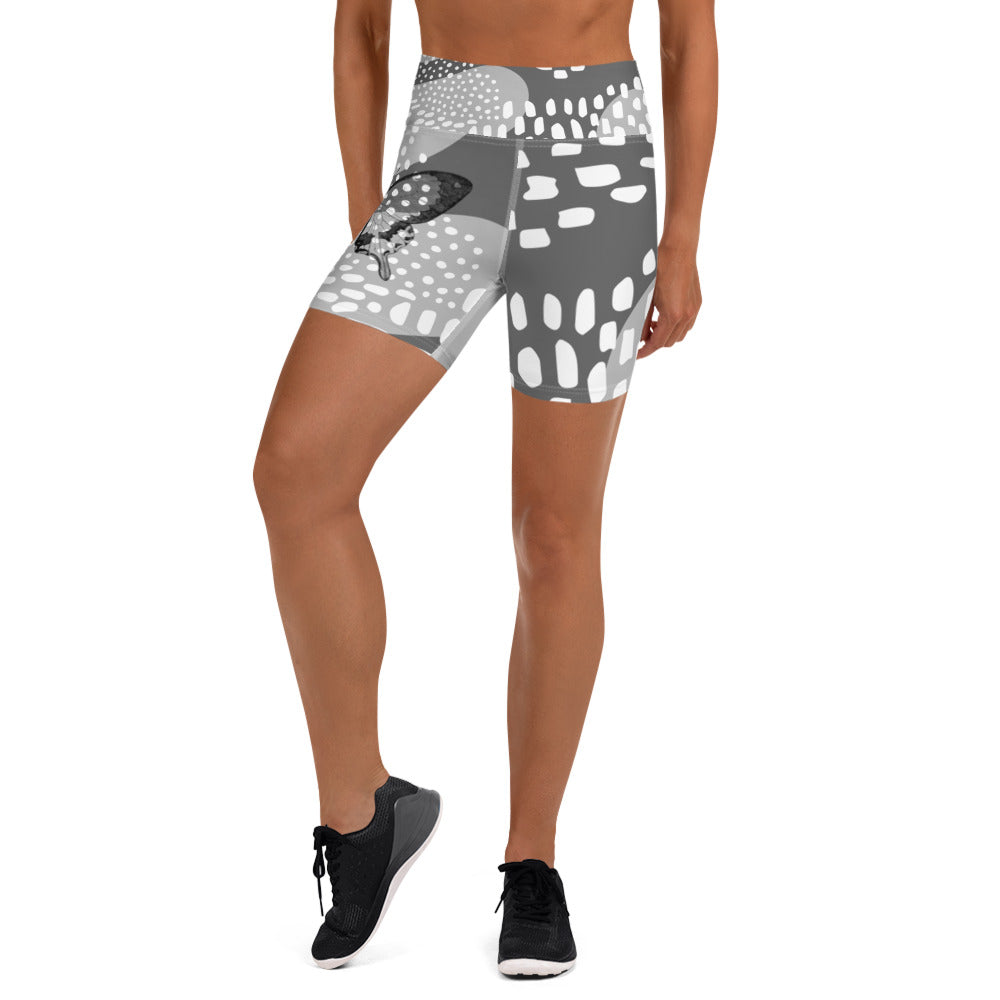 Grayscale biker shorts