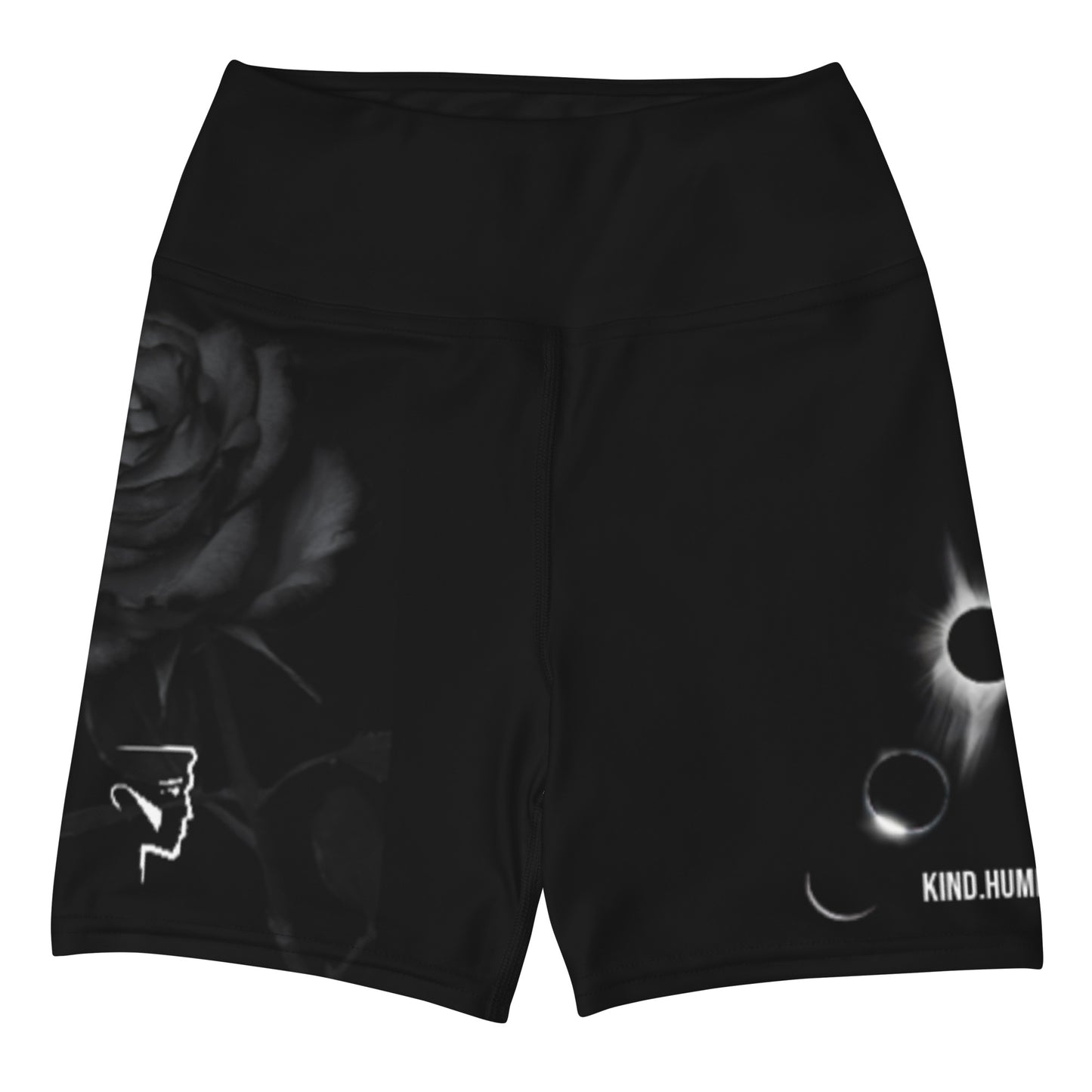 Women's Dark Rose and Moon Shorts