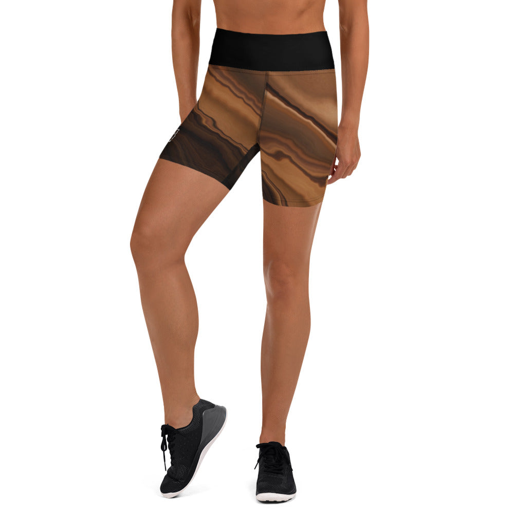 Womens Bronze squat shorts