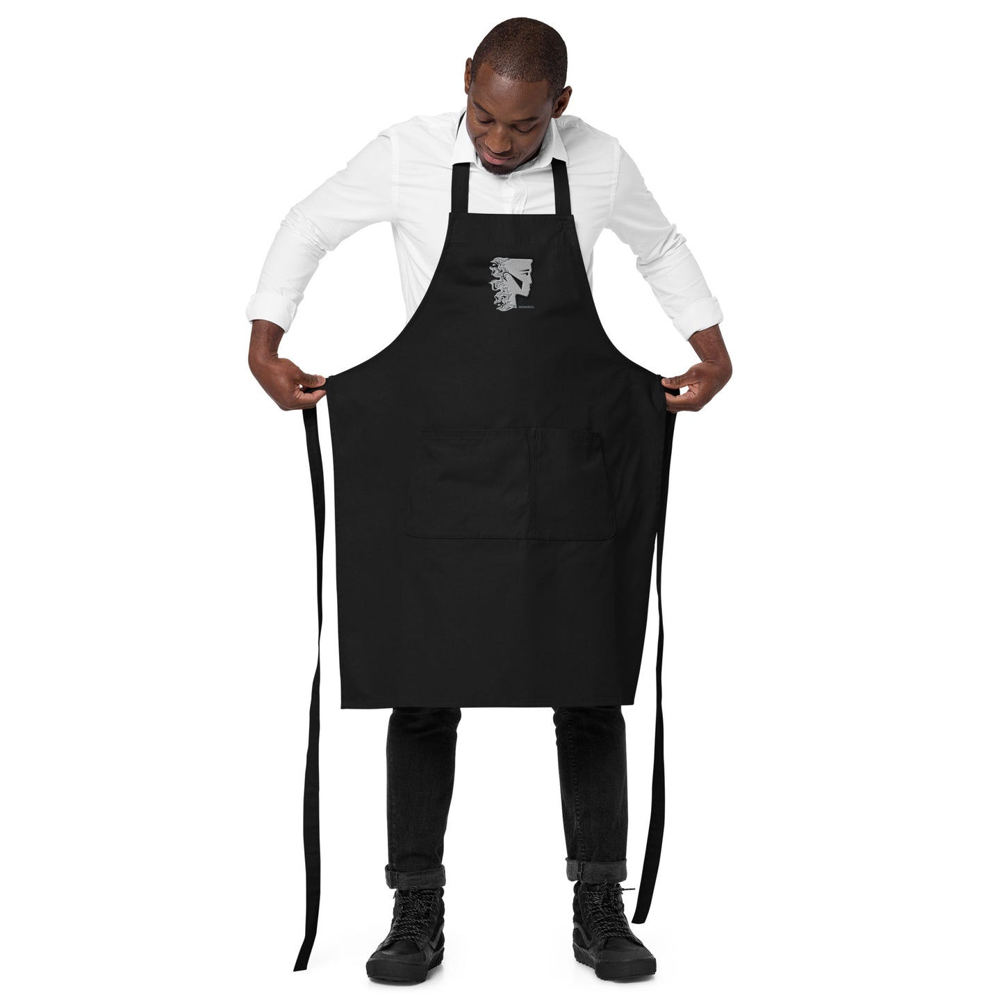 Limited edition Grey flame apron