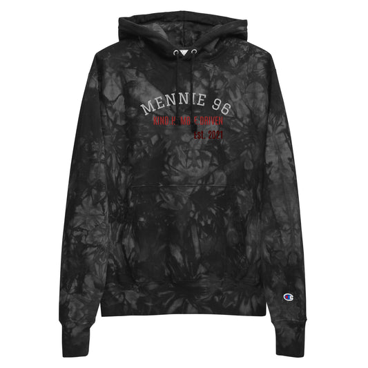 Mennie x Champion tie-dye hoodie