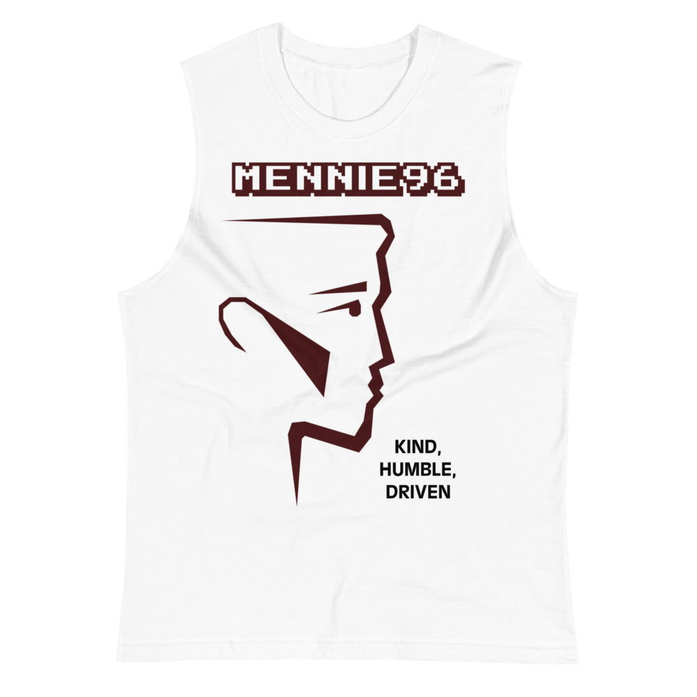 Mennie 96 Muscle Shirt White Crimson