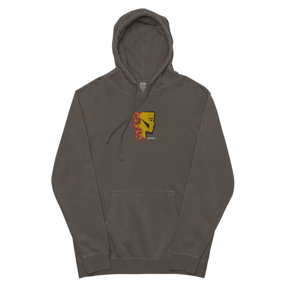 Mennie 96 Fuego dyed hoodie