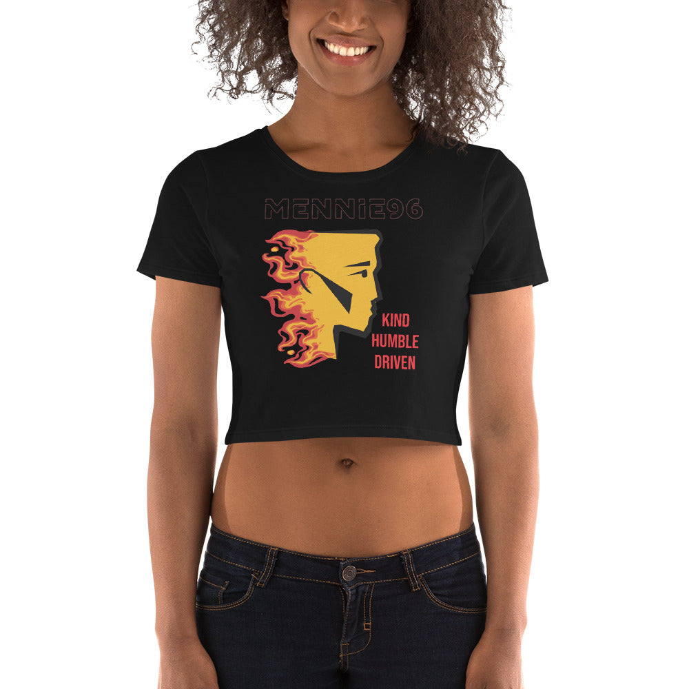 Women’s Fuego classic flame cropped tee